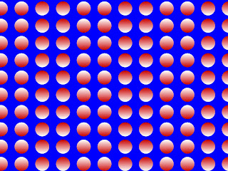 Pulsating Dot Matrix Illusion
