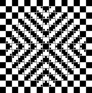Bulging Checkerboard Illusion